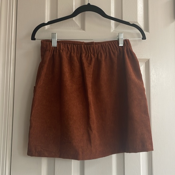 Amazon Button Down Corduroy Skirt Size XS-S - Picture 2 of 3